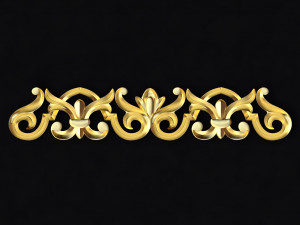 Central decor ornament for furniture Model 3D