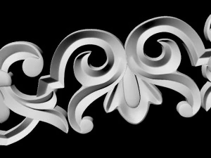 Central decor ornament for furniture 3D Model