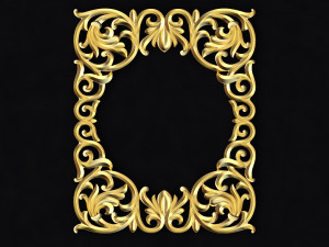 Central decor ornament for furniture Modèle 3D