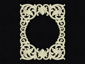 Central decor ornament for furniture Modelo 3D