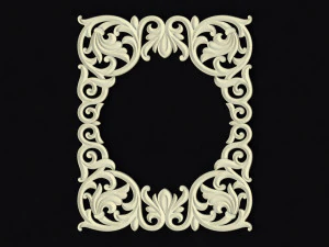 Central decor ornament for furniture 3D Model