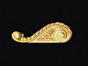 Central decor ornament for furniture Modèle 3D