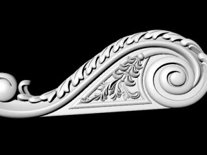 Central decor ornament for furniture 3D Model