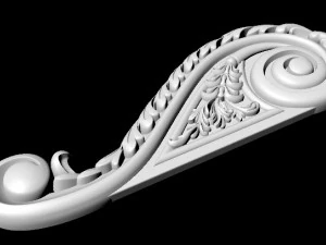 Central decor ornament for furniture 3D Model