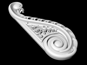 Central decor ornament for furniture 3Dモデル