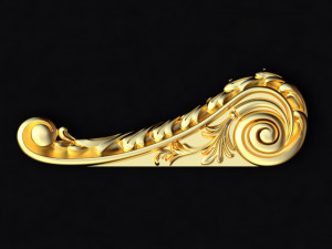 Central decor ornament for furniture 3D Model