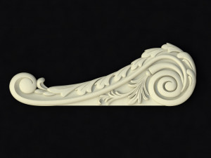 Central decor ornament for furniture 3D Modell