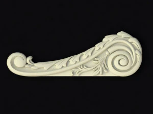 Central decor ornament for furniture 3D Model