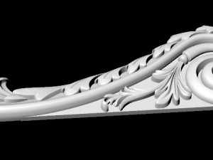 Central decor ornament for furniture 3D Modell