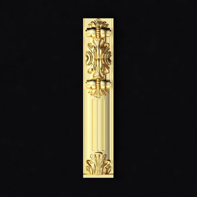 Central decor ornament for furniture 3D Модель .c4d .max .obj .3ds .fbx .stl .blend 