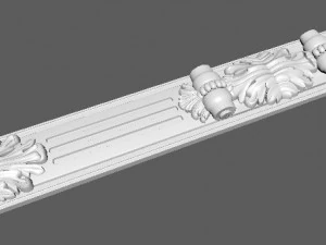 Central decor ornament for furniture 3D Model