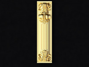 Central decor ornament for furniture 3D मॉडल
