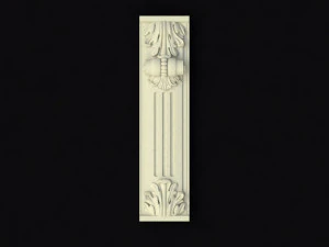 Central decor ornament for furniture 3D Model
