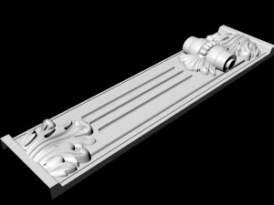 Central decor ornament for furniture Modèle 3D
