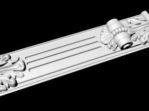 Central decor ornament for furniture 3D Model