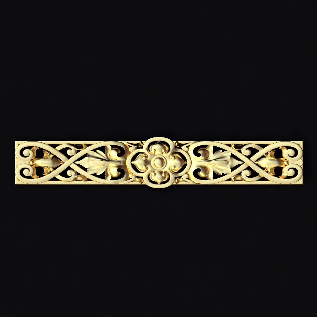 Central decor ornament for furniture 3D Model .c4d .max .obj .3ds .fbx .stl .blend 
