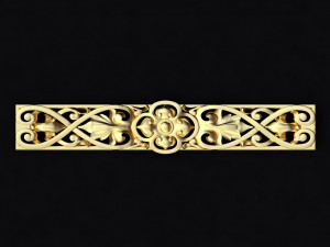 Central decor ornament for furniture 3D Model