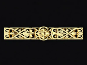 Centraal decorornament voor meubels 3D Model