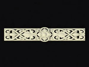Central decor ornament for furniture 3D Model