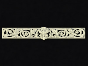 Central decor ornament for furniture 3D Model