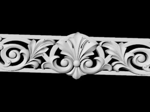 Central decor ornament for furniture 3D Model