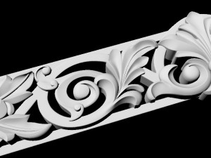 Central decor ornament for furniture 3D Model