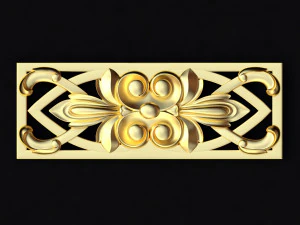 Centraal decorornament voor meubels 3D Model