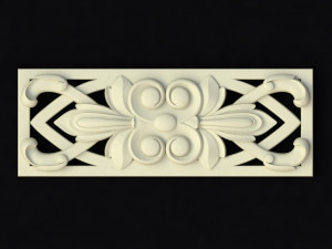Central decor ornament for furniture 3D Model