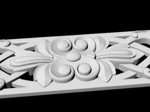 Central decor ornament for furniture 3D Model