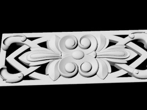 Central decor ornament for furniture 3D Model