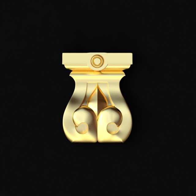 Central decor ornament for furniture Modelo 3D .c4d .max .obj .3ds .fbx .stl .blend