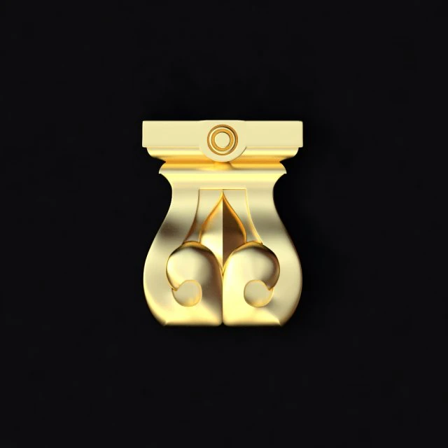 Centraal decorornament voor meubels 3D Model .c4d .max .obj .3ds .fbx .stl .blend 