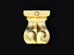 Centraal decorornament voor meubels 3D Model