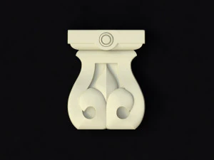 Centraal decorornament voor meubels 3D Model
