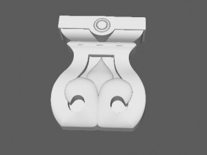 Central decor ornament for furniture Modelo 3D