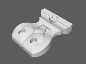Central decor ornament for furniture Modelo 3D