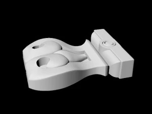 Centraal decorornament voor meubels 3D Model