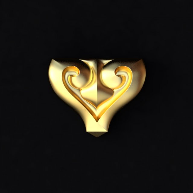 Central decor ornament for furniture Modello 3D .c4d .max .obj .3ds .fbx .stl .blend 