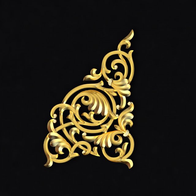 Central decor ornament for furniture Modèle 3D .c4d .max .obj .3ds .fbx .stl .blend 