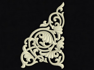 Central decor ornament for furniture Modèle 3D