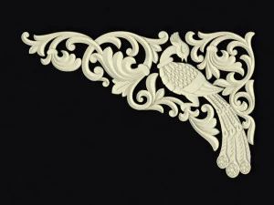 Central decor ornament for furniture 3D Model