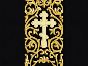Central decor ornament for furniture 3D-Modell