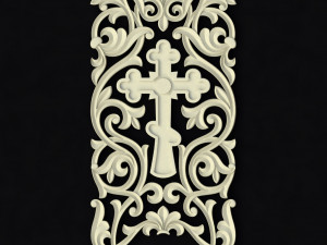 Central decor ornament for furniture Modèle 3D