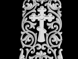 Central decor ornament for furniture Modèle 3D