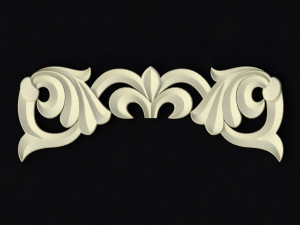 Central decor ornament for furniture 3D 모델