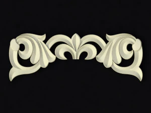 Central decor ornament for furniture 3D Model