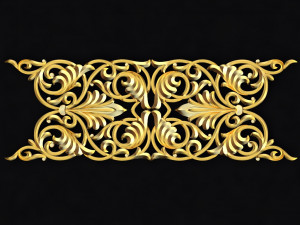 Central decor ornament for furniture 3D Model