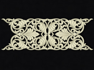 Central decor ornament for furniture 3D Model