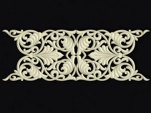 Central decor ornament for furniture 3D Model