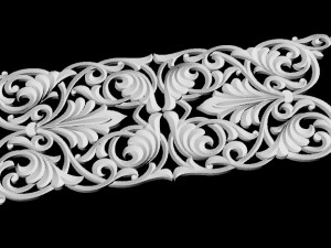 Central decor ornament for furniture 3D Model
